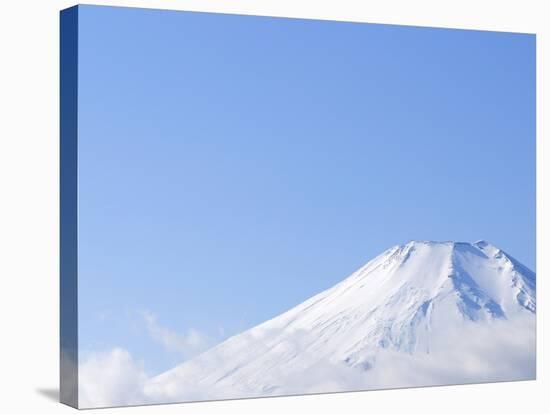 Mt. Fuji covered in snow. Yamanakako, Yamanashi Prefecture, Japan-Masahiro Trurugi-Stretched Canvas