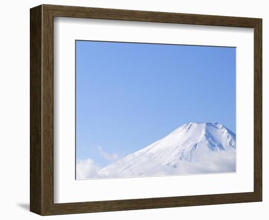 Mt. Fuji covered in snow. Yamanakako, Yamanashi Prefecture, Japan-Masahiro Trurugi-Framed Photographic Print