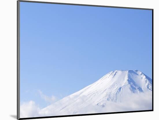 Mt. Fuji covered in snow. Yamanakako, Yamanashi Prefecture, Japan-Masahiro Trurugi-Mounted Photographic Print