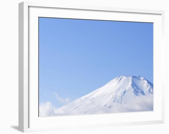 Mt. Fuji covered in snow. Yamanakako, Yamanashi Prefecture, Japan-Masahiro Trurugi-Framed Photographic Print