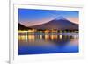 Mt. Fuji, Japan at Lake Kawaguchi after Sunset.-Sean Pavone-Framed Photographic Print