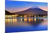 Mt. Fuji, Japan at Lake Kawaguchi after Sunset.-Sean Pavone-Mounted Photographic Print