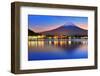 Mt. Fuji, Japan at Lake Kawaguchi after Sunset.-Sean Pavone-Framed Photographic Print