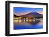 Mt. Fuji, Japan at Lake Kawaguchi after Sunset.-Sean Pavone-Framed Photographic Print