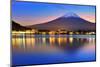 Mt. Fuji, Japan at Lake Kawaguchi after Sunset.-Sean Pavone-Mounted Photographic Print