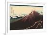 Mt. Fuji, Japanese Woodcut-null-Framed Premium Giclee Print