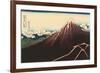 Mt. Fuji, Japanese Woodcut-null-Framed Art Print