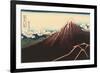 Mt. Fuji, Japanese Woodcut-null-Framed Art Print