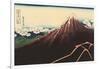 Mt. Fuji, Japanese Woodcut-null-Framed Art Print