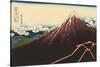 Mt. Fuji, Japanese Woodcut-null-Stretched Canvas