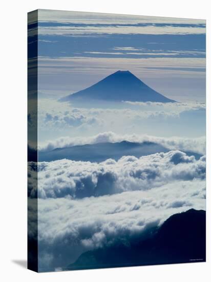 Mt. Fuji Over the Clouds-null-Stretched Canvas