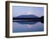 Mt. Fuji Reflected in the Lake Shoji-null-Framed Photographic Print