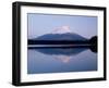 Mt. Fuji Reflected in the Lake Shoji-null-Framed Photographic Print