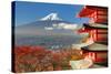 Mt. Fuji Viewed From Behind Chureito Pagoda-SeanPavonePhoto-Stretched Canvas