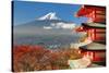 Mt. Fuji Viewed From Behind Chureito Pagoda-SeanPavonePhoto-Stretched Canvas