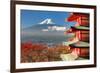 Mt. Fuji Viewed From Behind Chureito Pagoda-SeanPavonePhoto-Framed Art Print