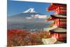 Mt. Fuji Viewed From Behind Chureito Pagoda-SeanPavonePhoto-Mounted Art Print