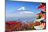 Mt. Fuji with Fall Colors in Japan.-Sean Pavone-Mounted Photographic Print