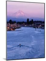 Mt. Hood and Columbia River from Jantzen Beach, Portland, USA-Ryan Fox-Mounted Photographic Print