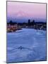 Mt. Hood and Columbia River from Jantzen Beach, Portland, USA-Ryan Fox-Mounted Photographic Print