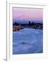 Mt. Hood and Columbia River from Jantzen Beach, Portland, USA-Ryan Fox-Framed Photographic Print