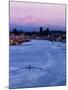 Mt. Hood and Columbia River from Jantzen Beach, Portland, USA-Ryan Fox-Mounted Photographic Print