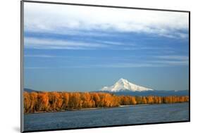 Mt. Hood and Columbia River-Steve Terrill-Mounted Photographic Print