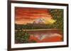 Mt. Hood at Sunrise, Lost Lake, Oregon-null-Framed Art Print