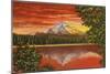 Mt. Hood at Sunrise, Lost Lake, Oregon-null-Mounted Art Print