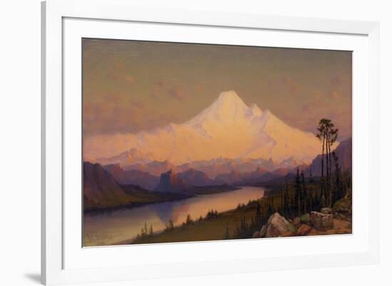 Mt. Hood at Sunset-James Everett Stuart-Framed Giclee Print