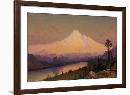 Mt. Hood at Sunset-James Everett Stuart-Framed Giclee Print