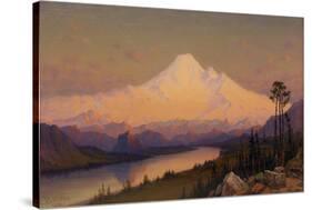 Mt. Hood at Sunset-James Everett Stuart-Stretched Canvas