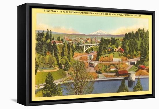 Mt. Hood, City Park, Portland, Oregon-null-Framed Stretched Canvas