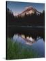 Mt. Hood from Mirror Lake, Mt. Hood National Forest, Oregon, USA-Charles Gurche-Stretched Canvas