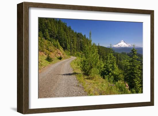 Mt. Hood from Mt. Hood National Forest. Oregon, USA-Craig Tuttle-Framed Photographic Print