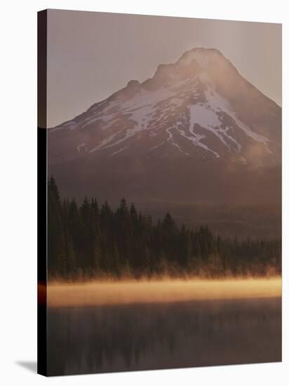 Mt. Hood from Trilliam Lake, Mt. Hood National Forest, Oregon, USA-Charles Gurche-Stretched Canvas