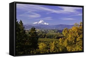 Mt. Hood, Hood River Valley, Columbia River Gorge National Scenic Area, Oregon-Craig Tuttle-Framed Stretched Canvas