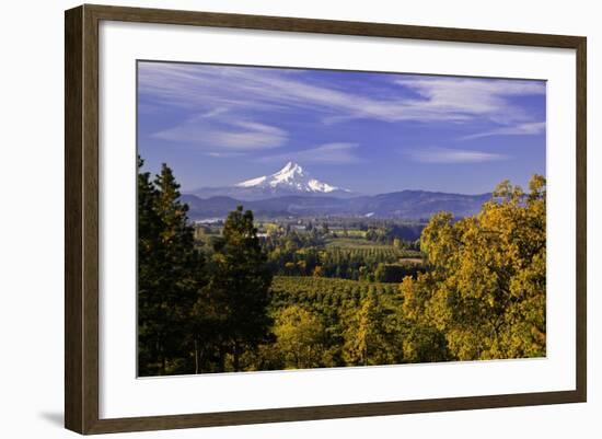 Mt. Hood, Hood River Valley, Columbia River Gorge National Scenic Area, Oregon-Craig Tuttle-Framed Photographic Print