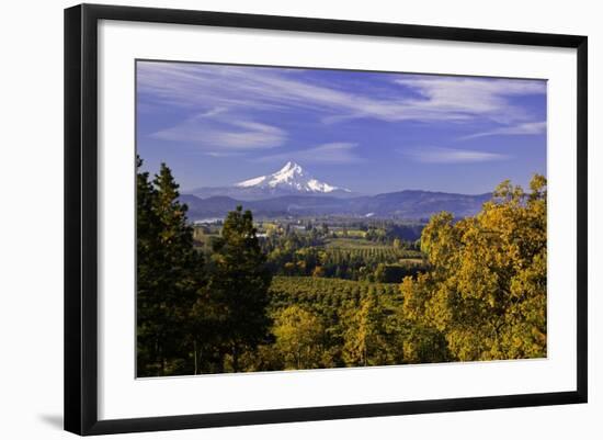 Mt. Hood, Hood River Valley, Columbia River Gorge National Scenic Area, Oregon-Craig Tuttle-Framed Photographic Print