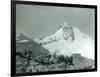 Mt. Hood, Oregon - Hikers with Horses Photograph-Lantern Press-Framed Art Print