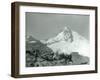 Mt. Hood, Oregon - Hikers with Horses Photograph-Lantern Press-Framed Art Print