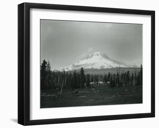 Mt. Hood, Oregon - Horse Meadow and Camp Photograph-Lantern Press-Framed Art Print