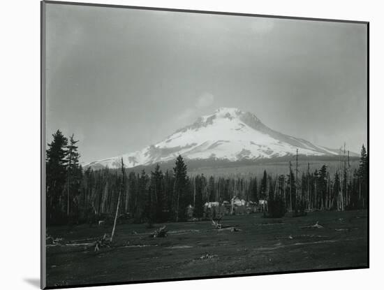 Mt. Hood, Oregon - Horse Meadow and Camp Photograph-Lantern Press-Mounted Art Print