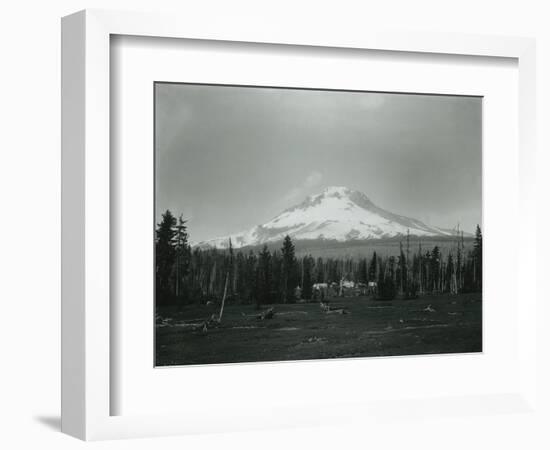 Mt. Hood, Oregon - Horse Meadow and Camp Photograph-Lantern Press-Framed Art Print