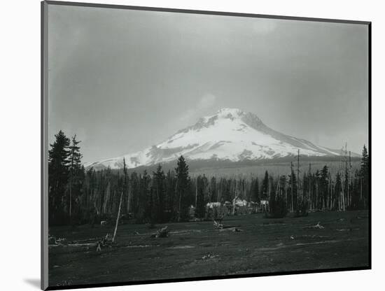 Mt. Hood, Oregon - Horse Meadow and Camp Photograph-Lantern Press-Mounted Art Print