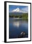 Mt. Hood, Oregon. Reflected and Shining over Trillium Lake-Michael Qualls-Framed Photographic Print