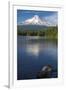 Mt. Hood, Oregon. Reflected and Shining over Trillium Lake-Michael Qualls-Framed Photographic Print