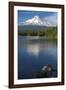 Mt. Hood, Oregon. Reflected and Shining over Trillium Lake-Michael Qualls-Framed Photographic Print