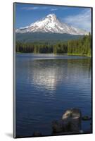 Mt. Hood, Oregon. Reflected and Shining over Trillium Lake-Michael Qualls-Mounted Photographic Print