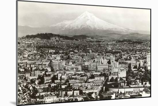 Mt. Hood over Portland, Oregon-null-Mounted Art Print